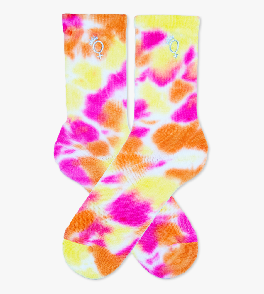 Women s tie dye athletic socks sock free transparent clipart
