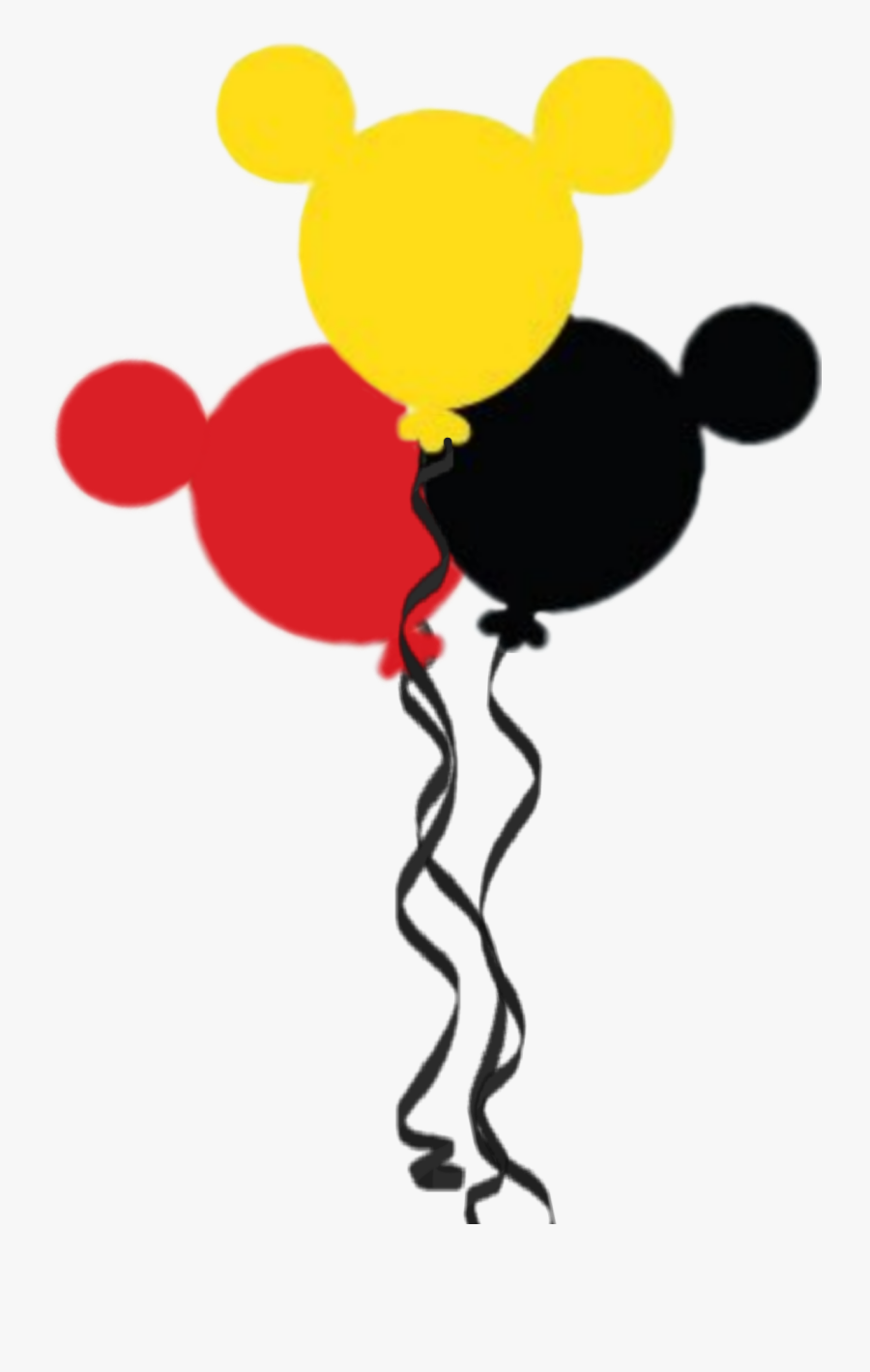 #mickeymouse #balloons #mickey #disney - Mickey Mouse Balloon Clipart, Transparent Clipart