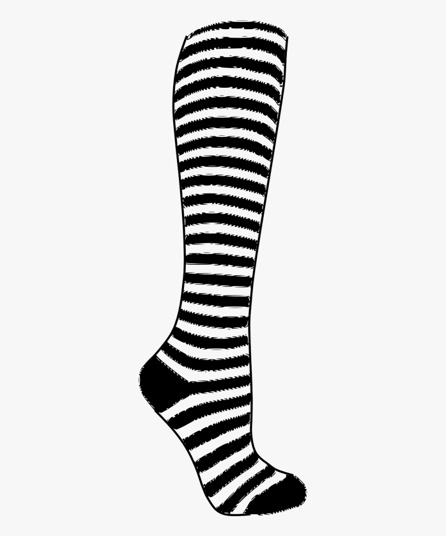 Sock Stripes Striped - Striped Socks Clipart, Transparent Clipart