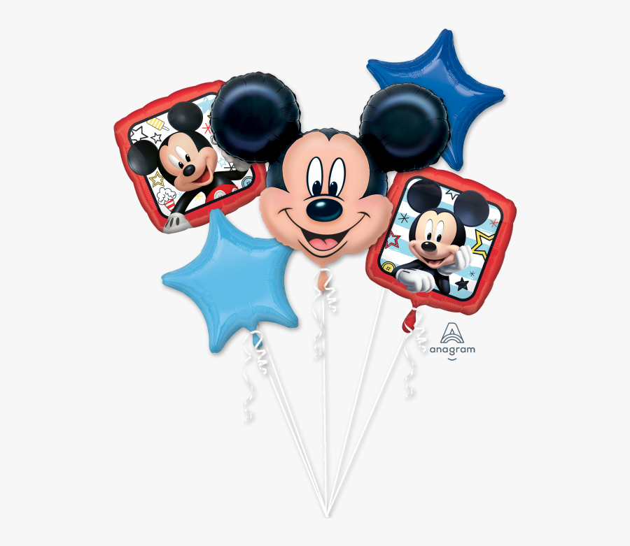 Mickey Mouse Birthday Balloon, Transparent Clipart