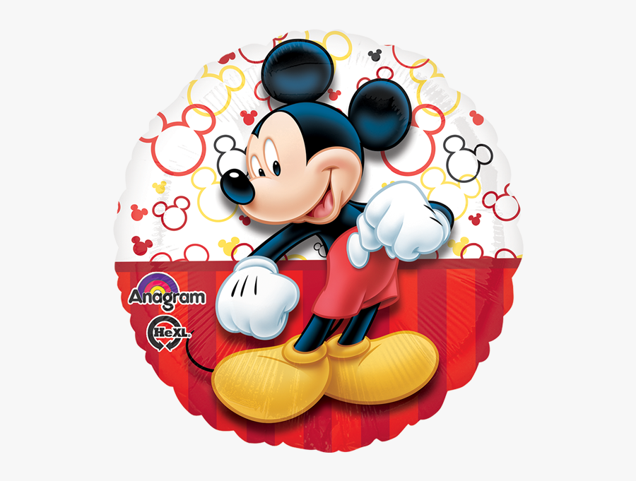 Mickey Mouse Foil Balloon , Free Transparent Clipart - ClipartKey