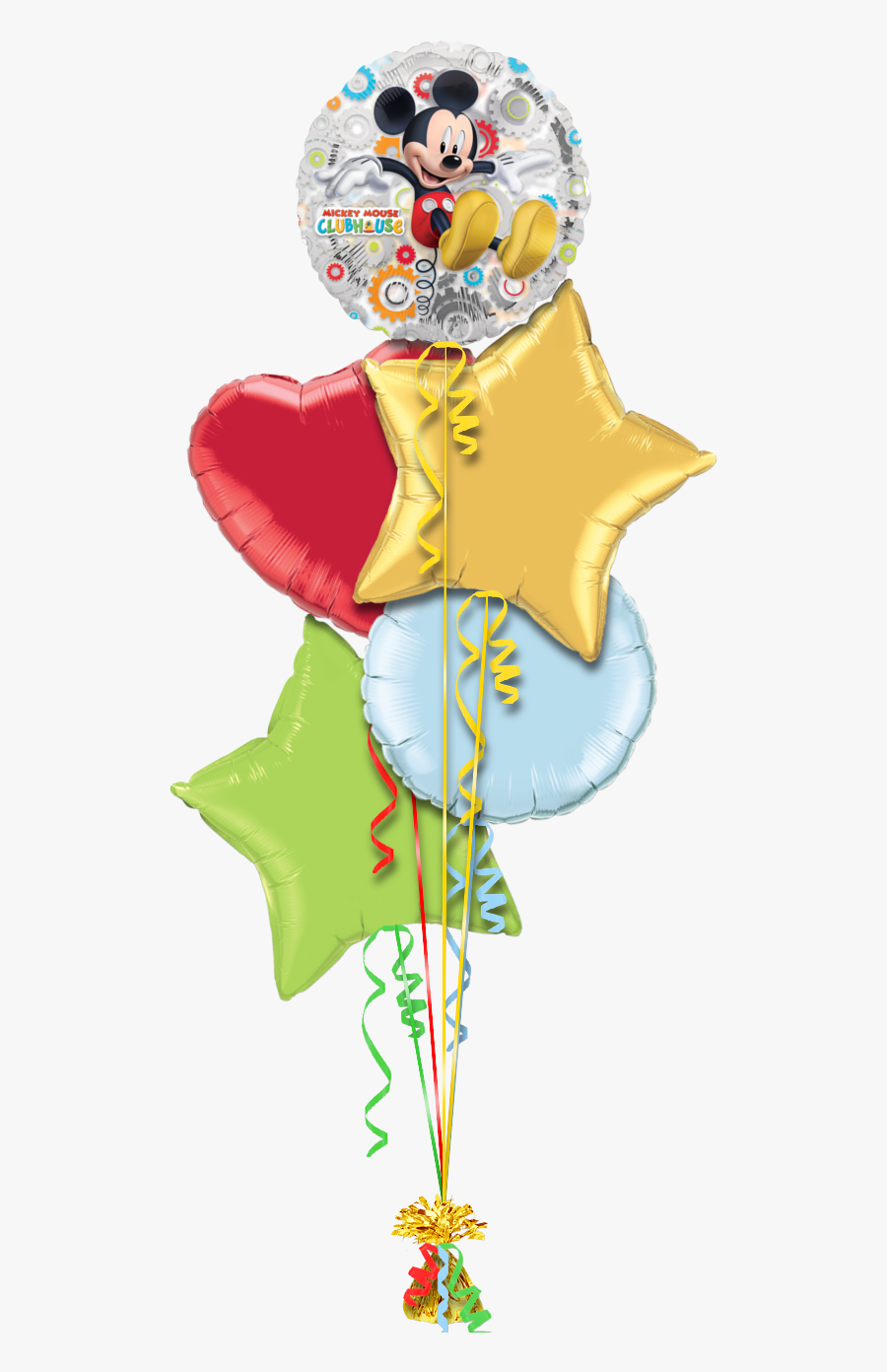 Mickey Mouse Anniversary Balloon - 3rd Birthday Balloons Girl, Transparent Clipart