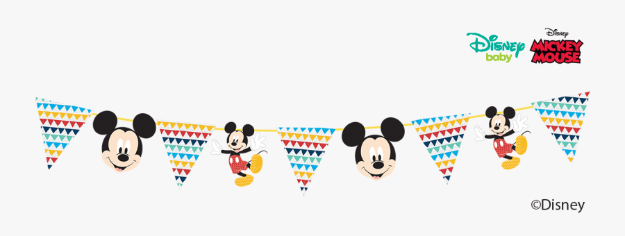 Mickey Banner Png - Mickey Mouse, Transparent Clipart