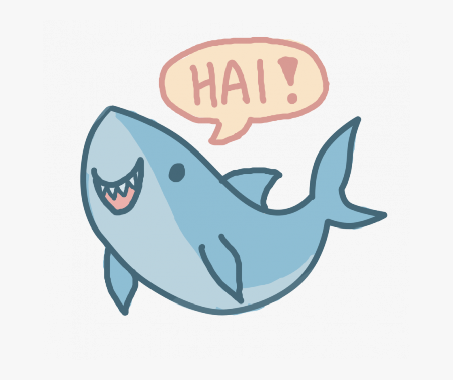 Cute Cartoon Shark Drawing, Transparent Clipart