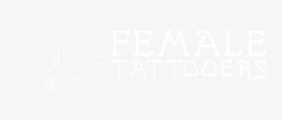 Female Tattooers - Johns Hopkins White Logo, Transparent Clipart