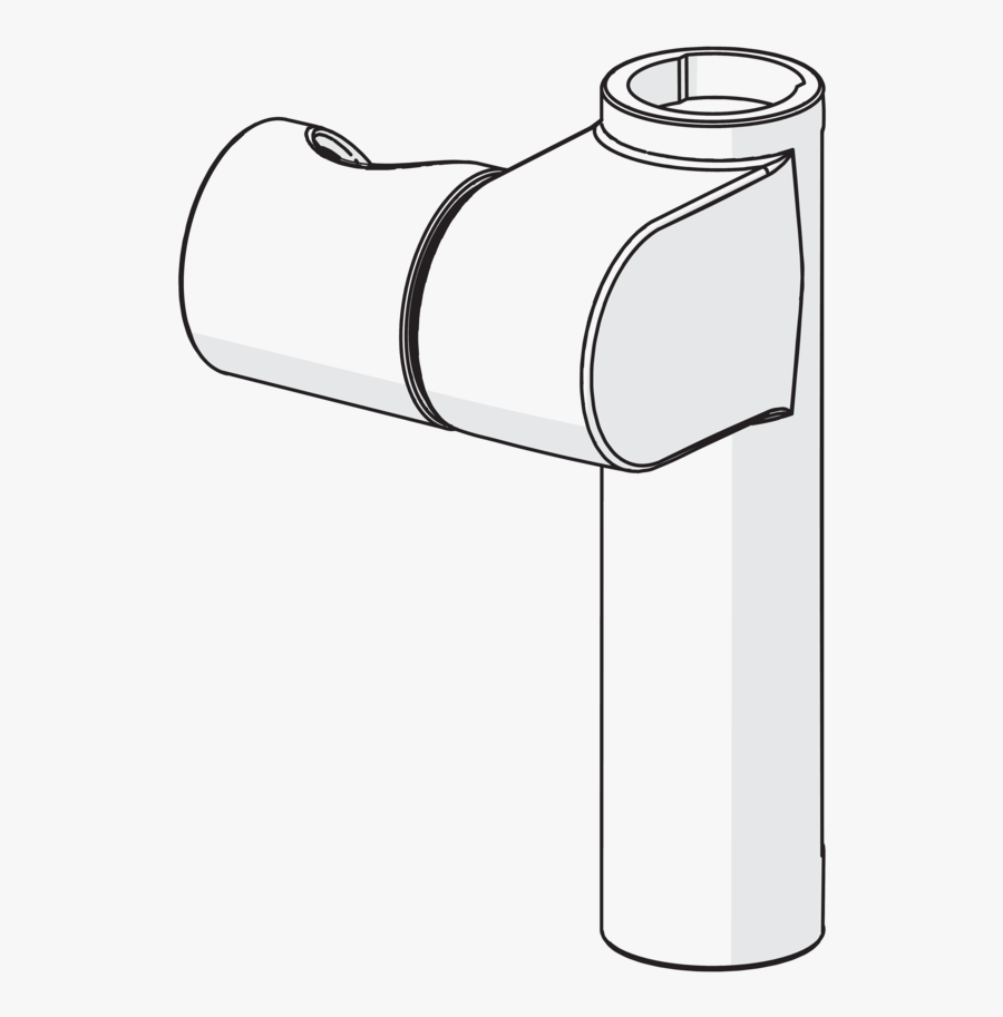 Slide For Shower Rail - Line Art, Transparent Clipart