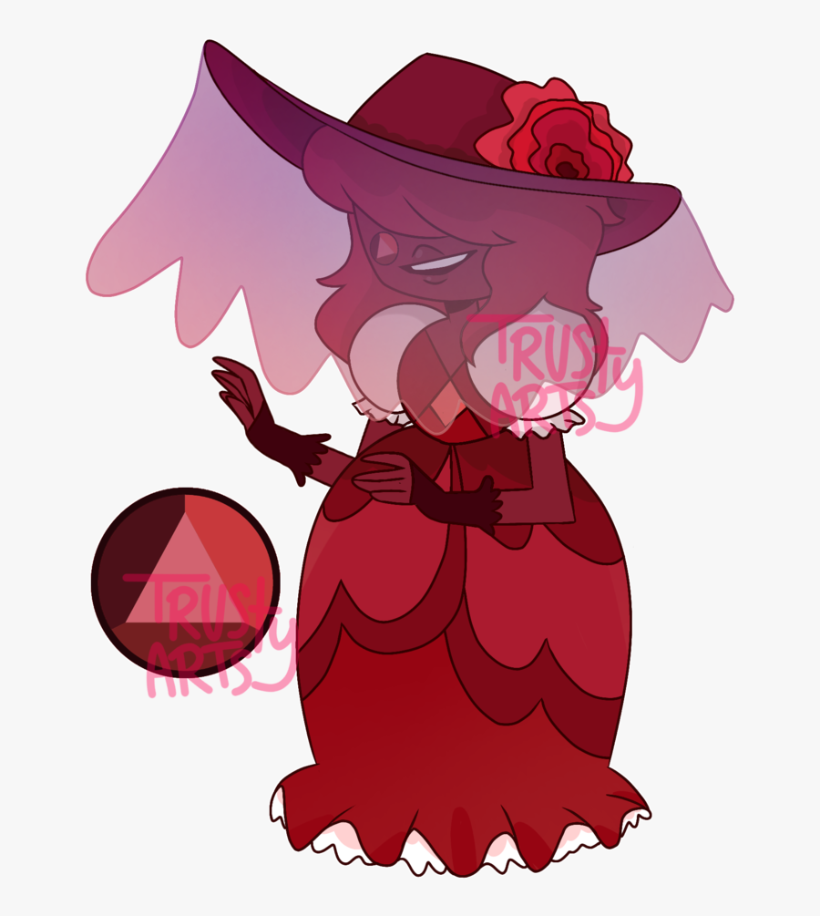 Transparent Ruby Clipart - Steven Universe Red Sapphire, Transparent Clipart