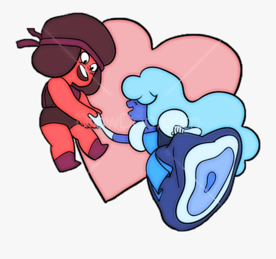 #ruby #sapphire #stevenuniverse #love, Transparent Clipart