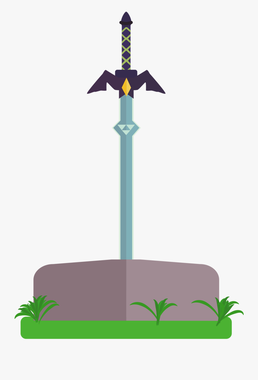 Master Sword Sword Weapon Free Picture - Master Sword Art, Transparent Clipart