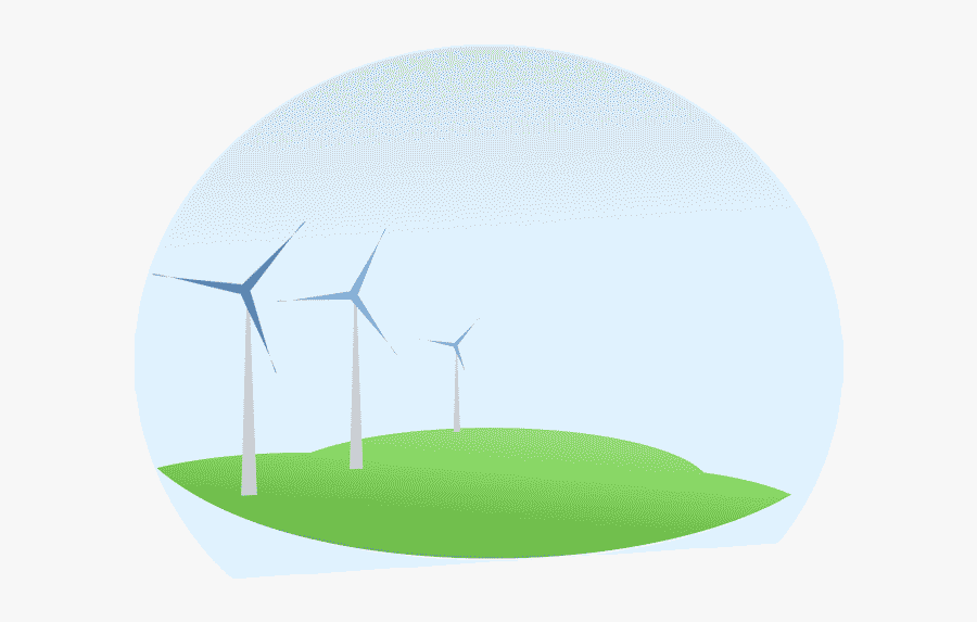 Wind Turbine, Transparent Clipart
