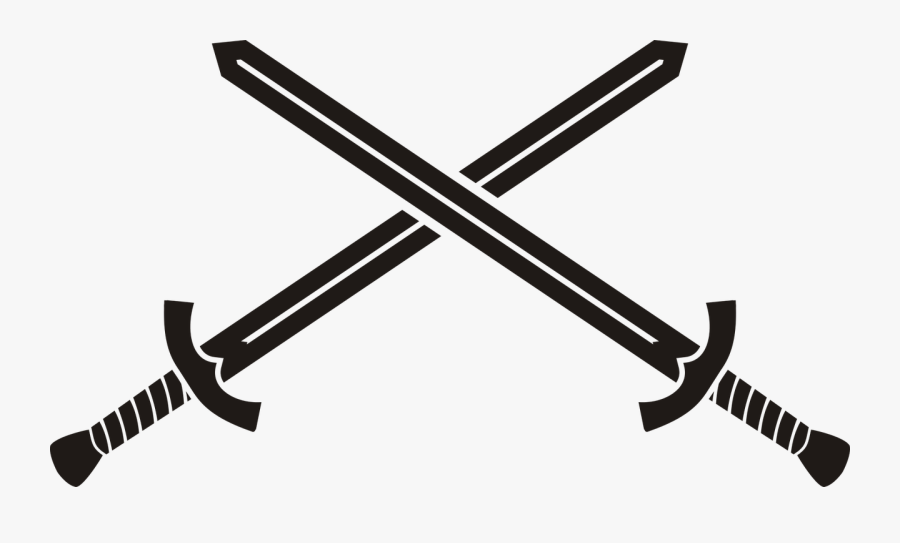 Sword Swords Weapon Free Picture - Email Logo White Background, Transparent Clipart