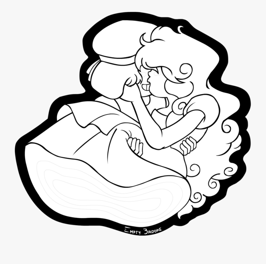 Clip Art And Sapphire No Colour - Ruby And Sapphire Coloring, Transparent Clipart