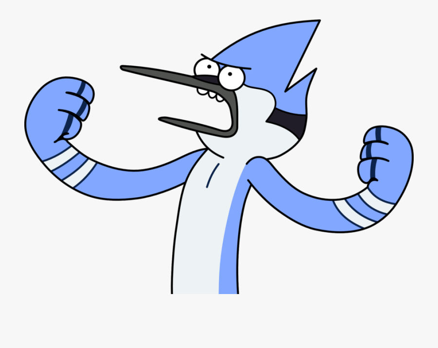 26 Images About Regular Show On We Heart It - Angry Mordecai Regular Show, Transparent Clipart