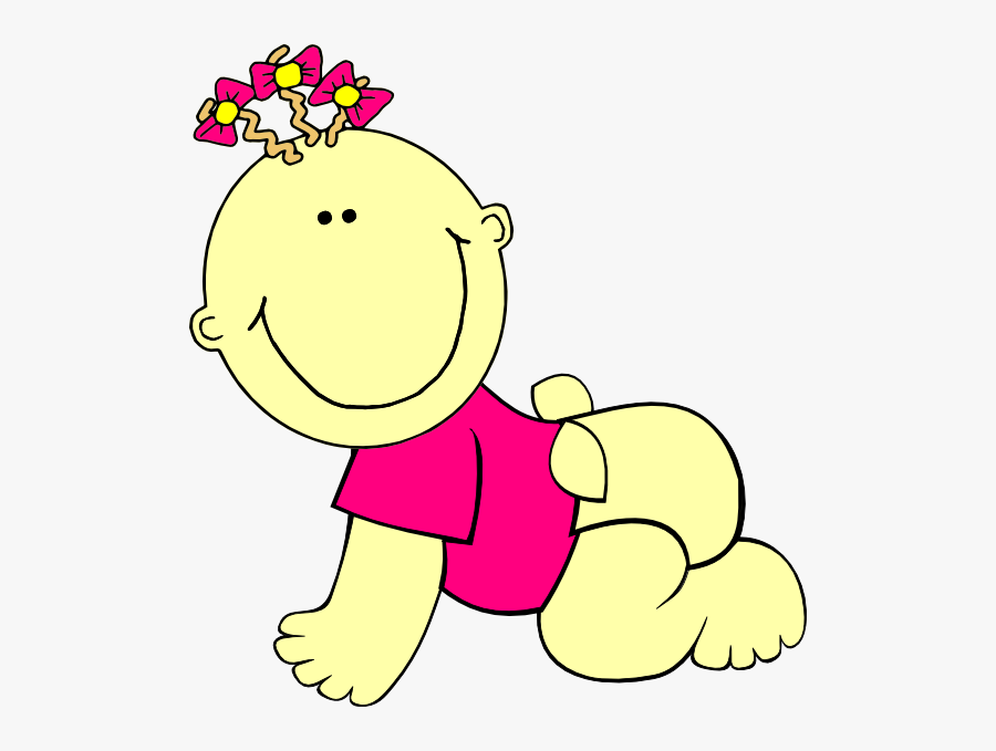 Free Crawling Baby Clip Art - Baby Girl Clip Art, Transparent Clipart