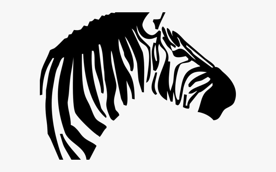 Transparent Zebra Clipart Black And White - Zebra Head Transparent Background, Transparent Clipart