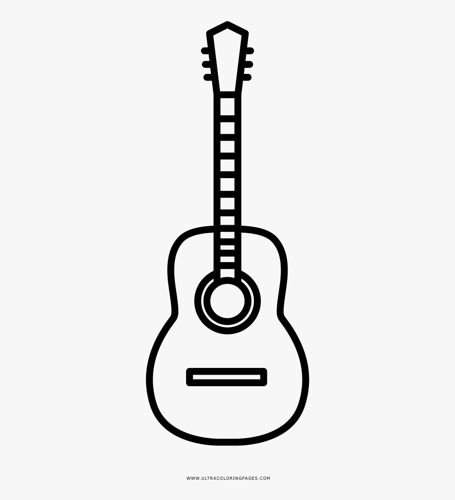 Coloring Guitar Book Acoustic Drawing Icon Clipart - Acoustic Guitar Guitar Drawing Png, Transparent Clipart