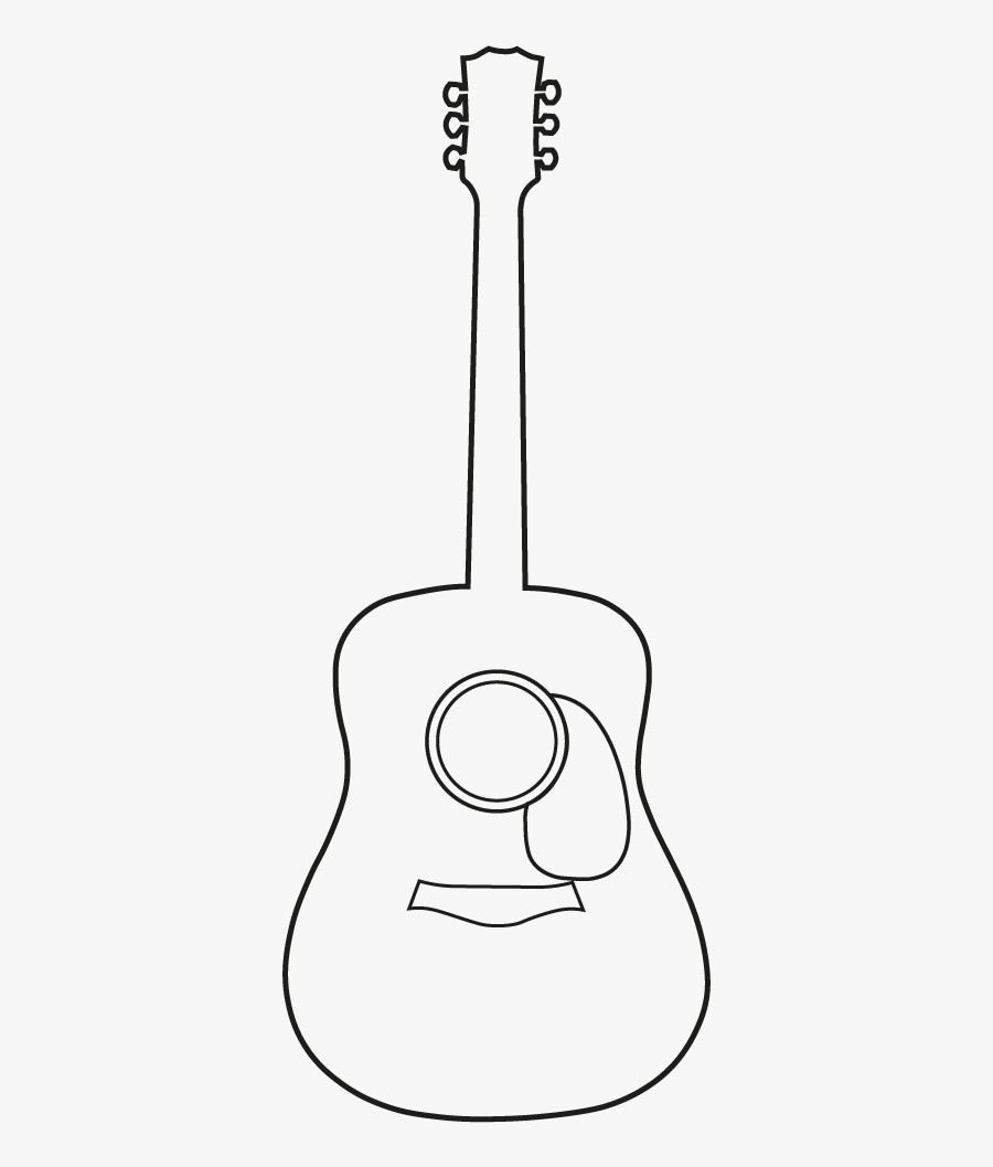 Telecaster Drawing Line Transparent Png Clipart Free - Line Art, Transparent Clipart