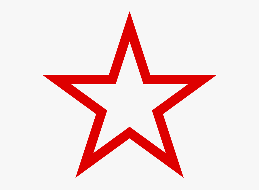 Russian Air Force Roundel - Vector Star Outline Png, Transparent Clipart