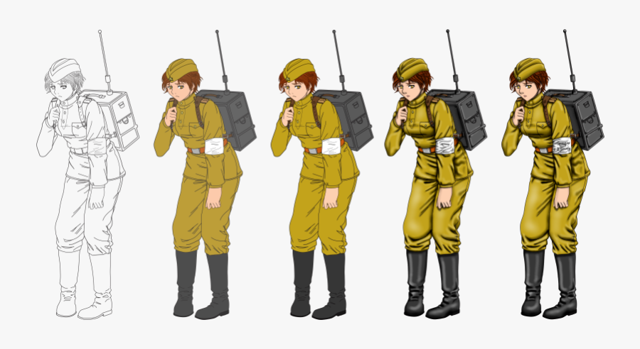 Soldier Military Clipart Ww Russian Empire Anime Transparent - Russian Military Anime, Transparent Clipart