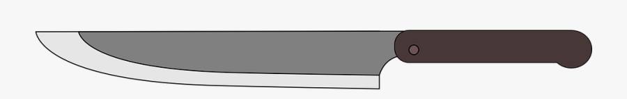 Knife,blade,cold Weapon,kitchen Knife,bowie Knife,cutting - Kitchen Knife Cartoon Png, Transparent Clipart