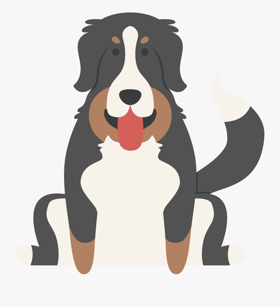 Bernese Mountain Dog Clipart Russian - Bernese Mountain Dogs Vector Png, Transparent Clipart
