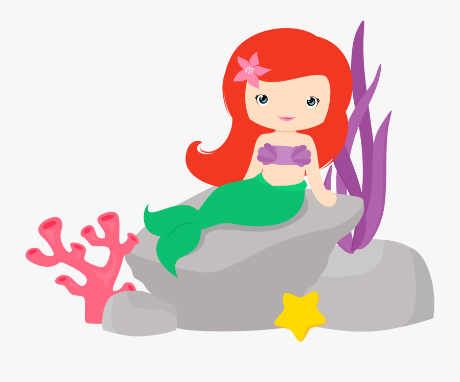 Pin By Naenae Nanny On Mermaid - Little Mermaid Clipart Png, Transparent Clipart