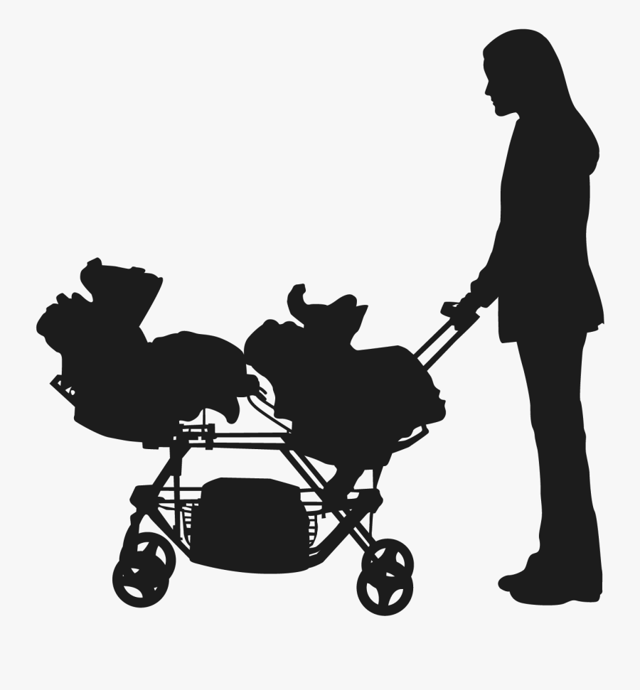 Knickerbocker Hotel Nanny Mother Child Care Baby Transport - Silhouette, Transparent Clipart