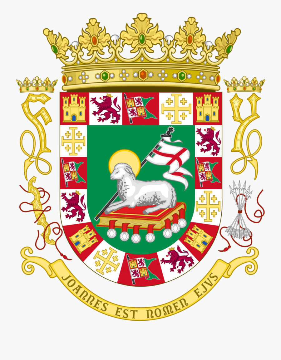 Puerto Rico Coat Of Arms, Transparent Clipart