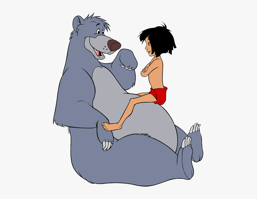 Baloo And Mowgli Clipart, Transparent Clipart