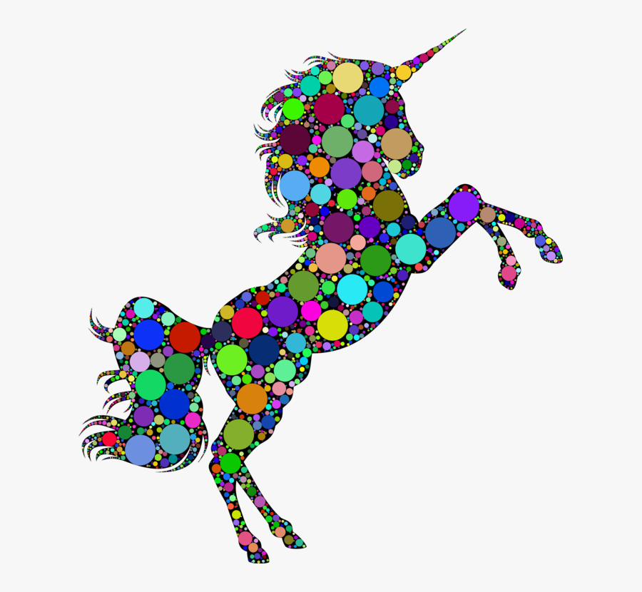 Transparent Unicorn Horn Clipart - Unicorn Jumping, Transparent Clipart