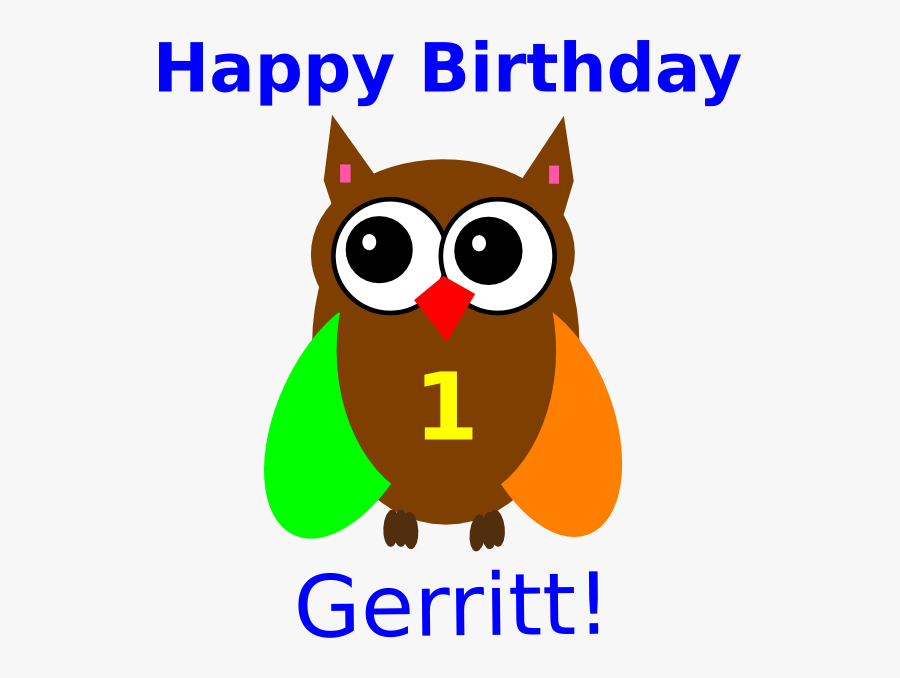 Pink Owl Olivia Birthday Svg Clip Arts - Happy New Year 2011, Transparent Clipart