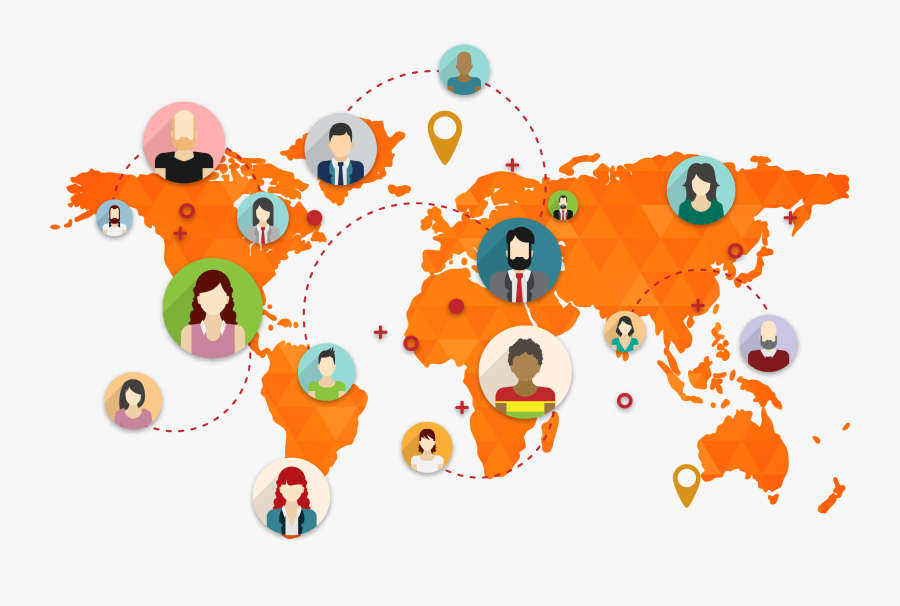 World Map, Transparent Clipart