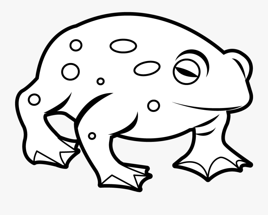 Clip Art Black And White Toad - Toad Clipart Black And White, Transparent Clipart