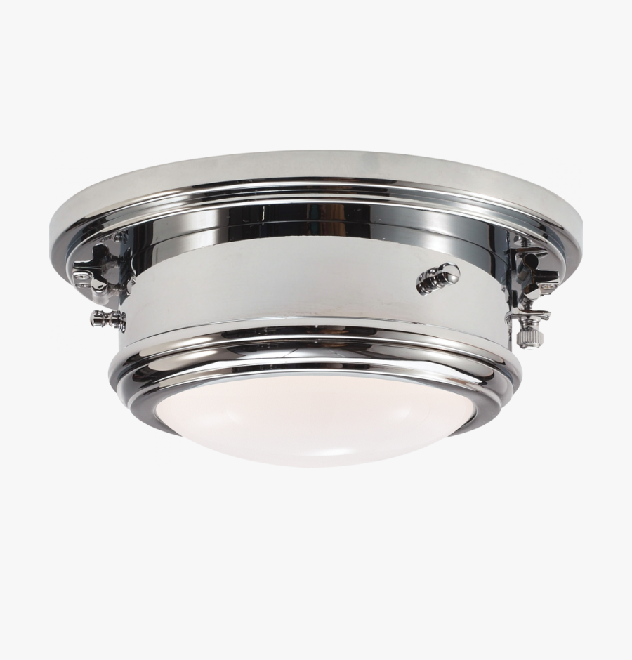 Marine Porthole Small Flush Mount In Polished Ni - Lighting, Transparent Clipart