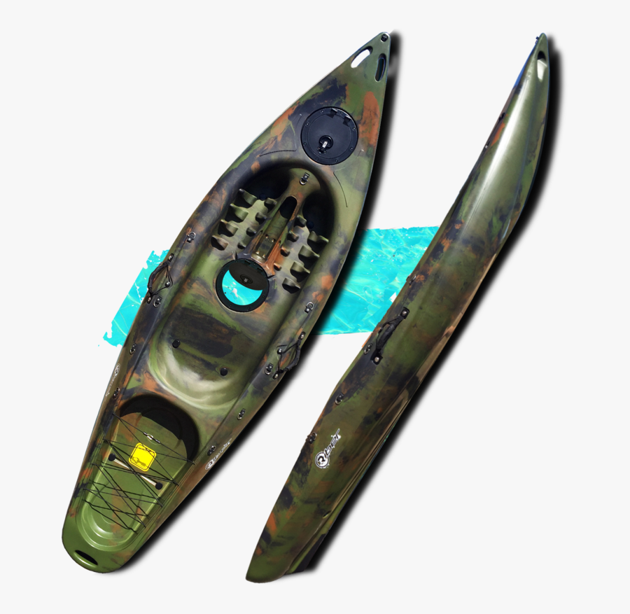 Riber Deluxe Sit On Top Kayak With Porthole - Sea Kayak, Transparent Clipart