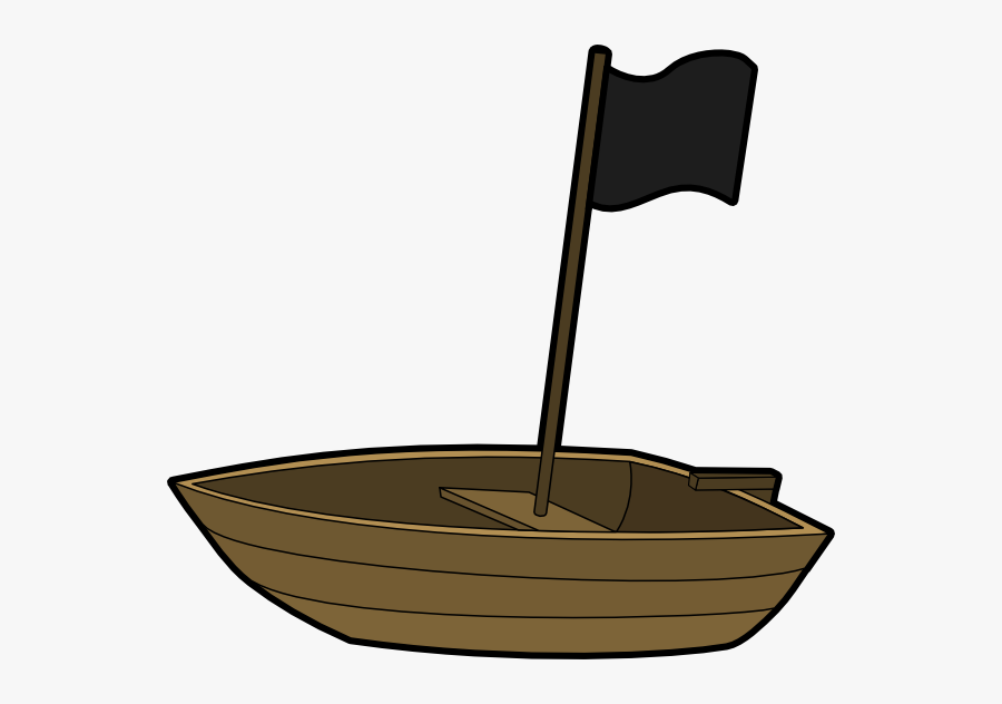 Original Png Clip Art File Pirate Flag Boat Svg Images - Frog On A Boat, Transparent Clipart