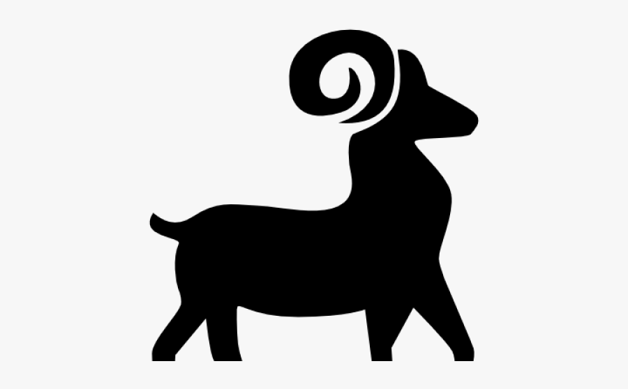 Aries Clipart Logo - Goat Shadow Png, Transparent Clipart