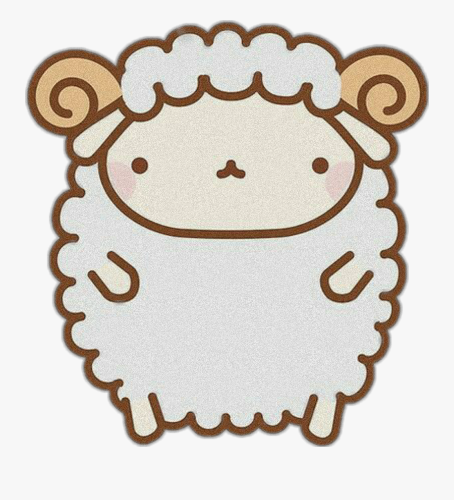 #aries #zodiac #cute - Kawaii Sheep Transparent, Transparent Clipart