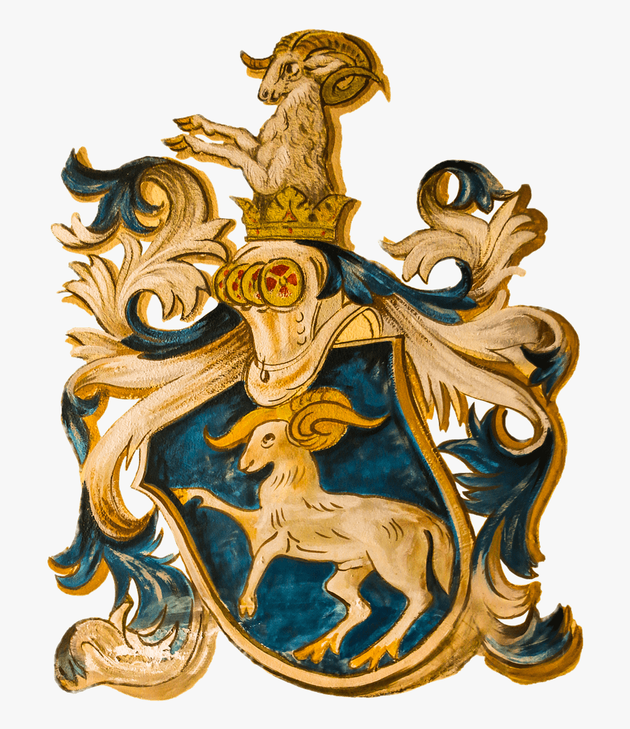 Coat Of Arms Zodiac Sign Aries - Heraldic Capricorn, Transparent Clipart