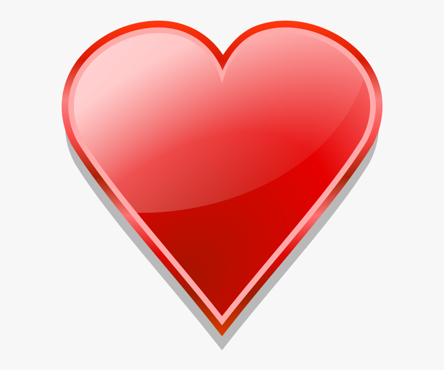 Red Heart Emoji Png - Transparent Background Love Heart Emoji Png, Transparent Clipart
