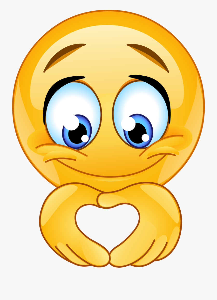 Heart Hands Emoji 54 Decal - Heart With Hands Emoji, Transparent Clipart