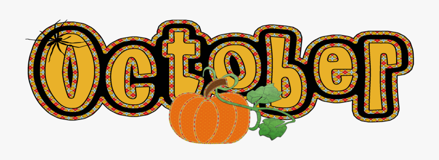 Clip Art Calendar Banner Royalty Free - October Clipart, Transparent Clipart
