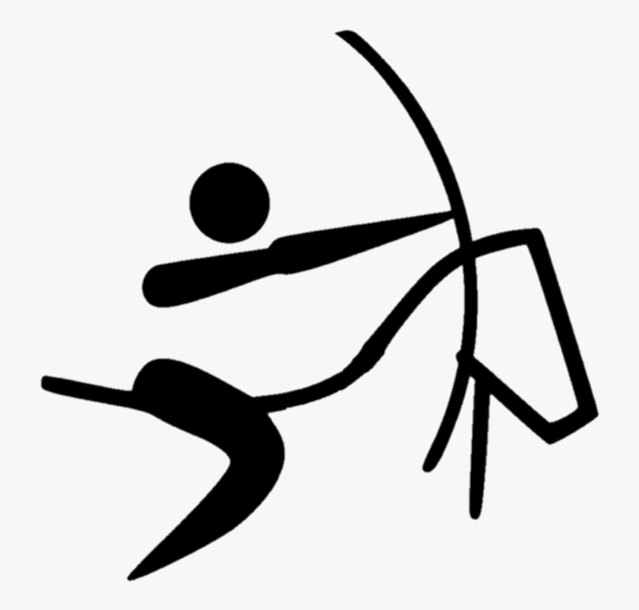 Horseback Archery Pictogram - Horseback Archery Drawing, Transparent Clipart