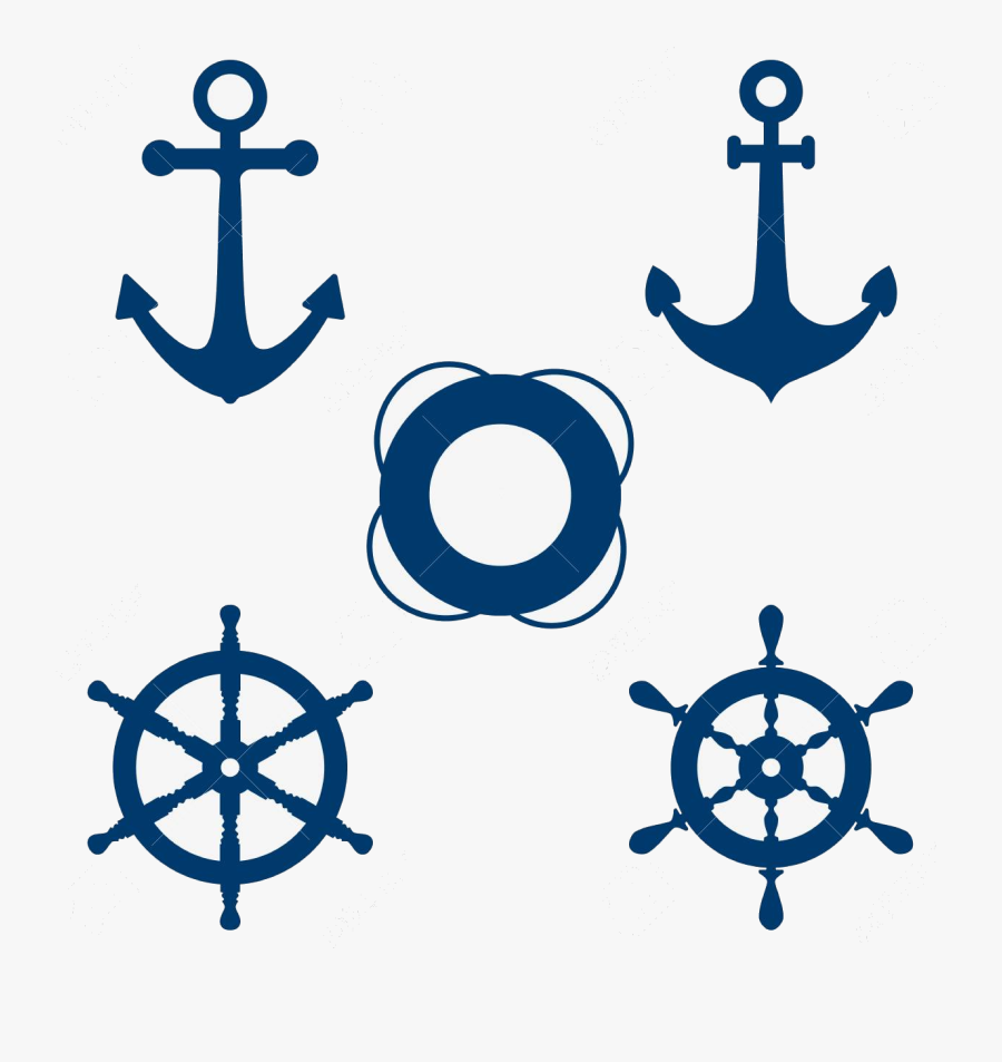 Ship Wheel Boat Vector At Free For Personal Use Transparent - Anchor And Ship Wheel, Transparent Clipart