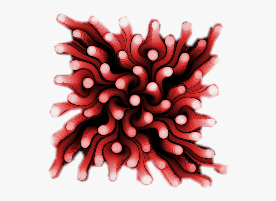 Blue Sea Anemone, Transparent Clipart