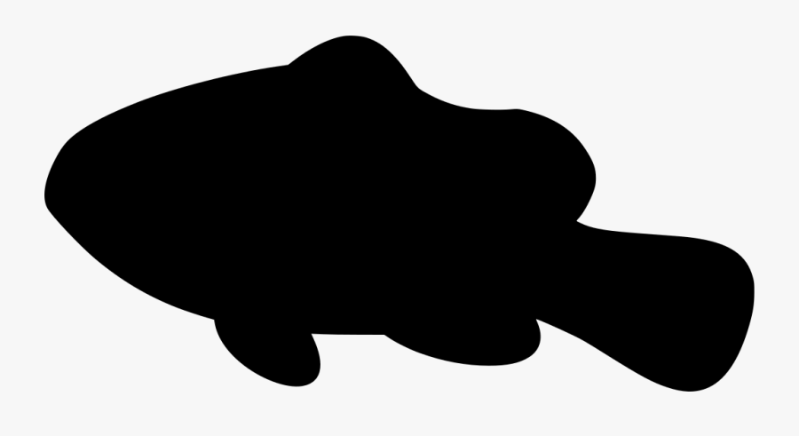 Silhouette Of A Trout, Transparent Clipart