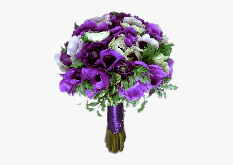 Bouquet Of Anemones - Anemone Bouquet Png, Transparent Clipart