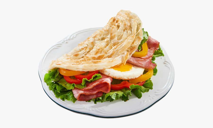 Omelette Façon Sandwich - Fast Food, Transparent Clipart