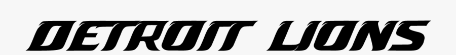 Clip Art Font For Sport - Detroit Lions, Transparent Clipart