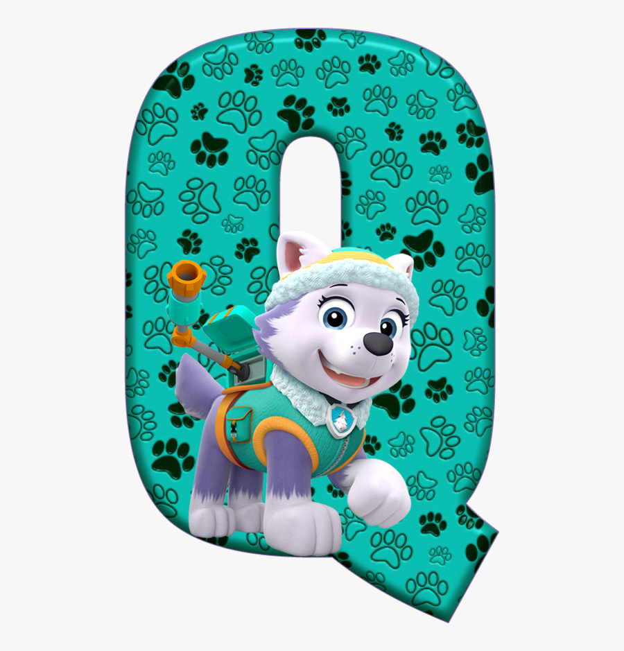 Everest Paw Patrol, Sky Paw Patrol, Paw Patrol Birthday, - Letras De Patrulla Canina, Transparent Clipart